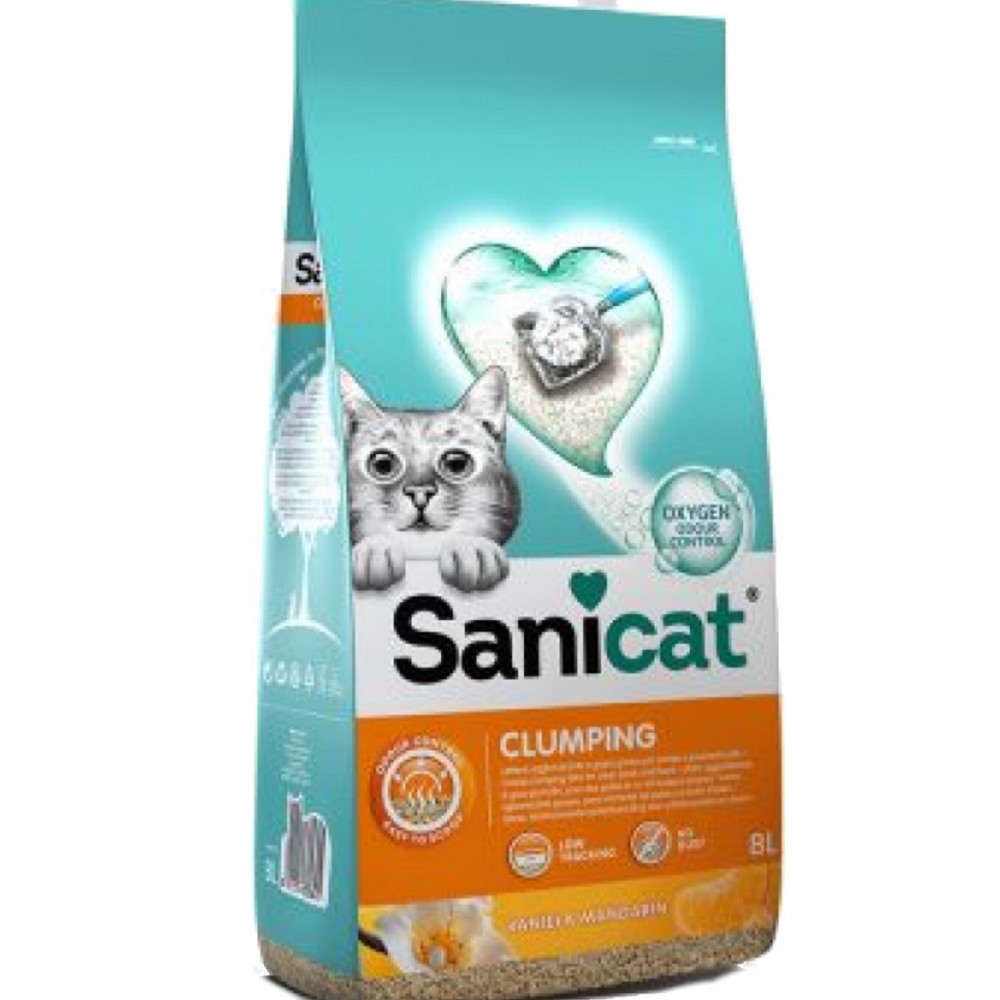 ساني كات رمل برائحة الفانيليا واليوسفندي 8 لتر ساني كات رمل برائحة الفانيليا واليوسفندي 8 لتر