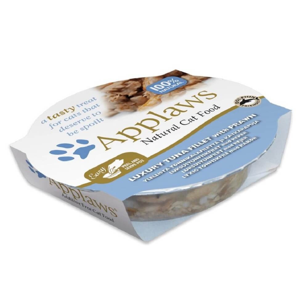 ابلاوز صحن طعام رطب تونا مع الروبيان