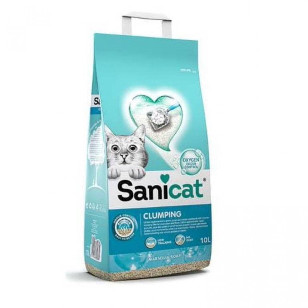 رمل ساني كات  كلامبينق برائحة الصابون المرسيلي 8 لتر