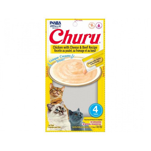 اينابا تشورو مكافأة هريس دجاج و جبنة و اللحم البقري 4 أظرف*14غ