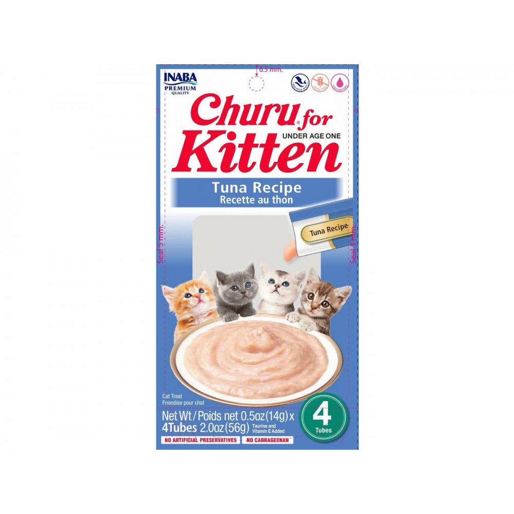 اينابا تشورو مكافأة هريس التونا للقطط الصغيرة 4 أظرف*14غ اينابا تشورو مكافأة هريس التونا للقطط الصغيرة 4 أظرف*14غ
