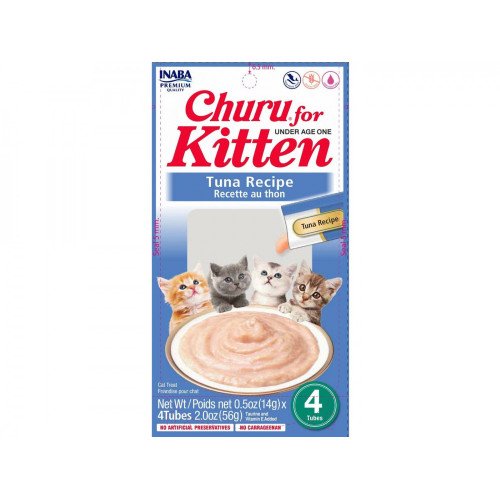 اينابا تشورو مكافأة هريس التونا  للقطط الصغيرة 4 أظرف*14غ