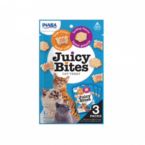 اينابا مكافأة قطط المحشية بالسلطعون والسمك 3 أظرف اينابا مكافأة قطط المحشية بالسلطعون والسمك 3 أظرف