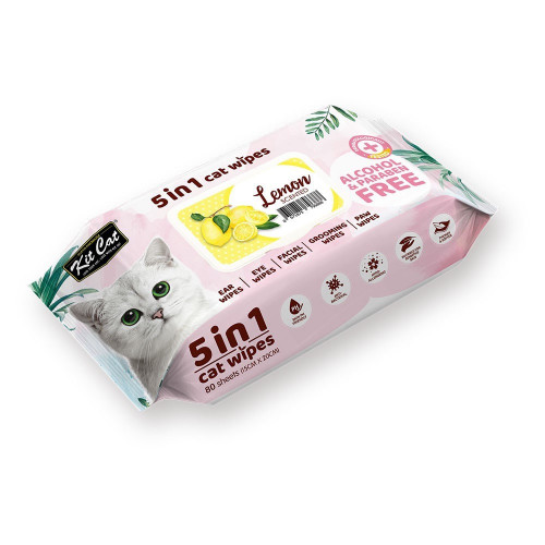 مناديل معطرة 5 في 1 برائحة الليمون 80قطعة