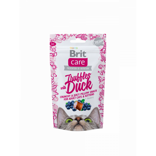 بريت مكافآت بنكهة البط والتوت للقطط الصغيرة والكبيرة.  50 جرام