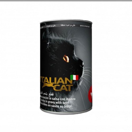 ايتاليان كات قطع بلحم البقر للقطط 405 جرام ايتاليان كات قطع بلحم البقر للقطط 405 جرام