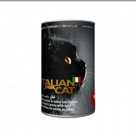 ايتاليان كات قطع بلحم البقر للقطط 405 جرام