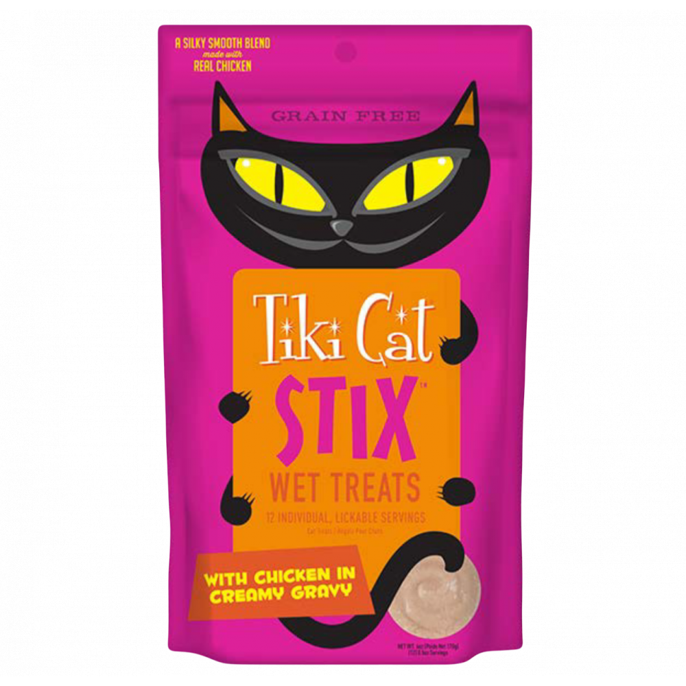 تيكي كات ستيكس مكافات رطبة دجاج في المرق الكريمي 6* 14 جرام تيكي كات ستيكس مكافات رطبة دجاج في المرق الكريمي 6* 14 جرام