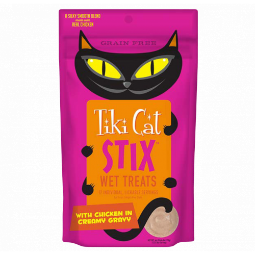 تيكي كات ستيكس مكافات رطبة دجاج في المرق الكريمي 6* 14 جرام تيكي كات ستيكس مكافات رطبة دجاج في المرق الكريمي 6* 14 جرام