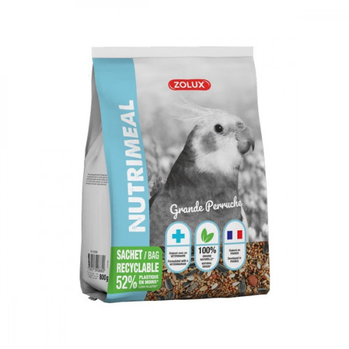 زولكس غذاء الببغاوات المتوسطه والصغيره 800 جرام