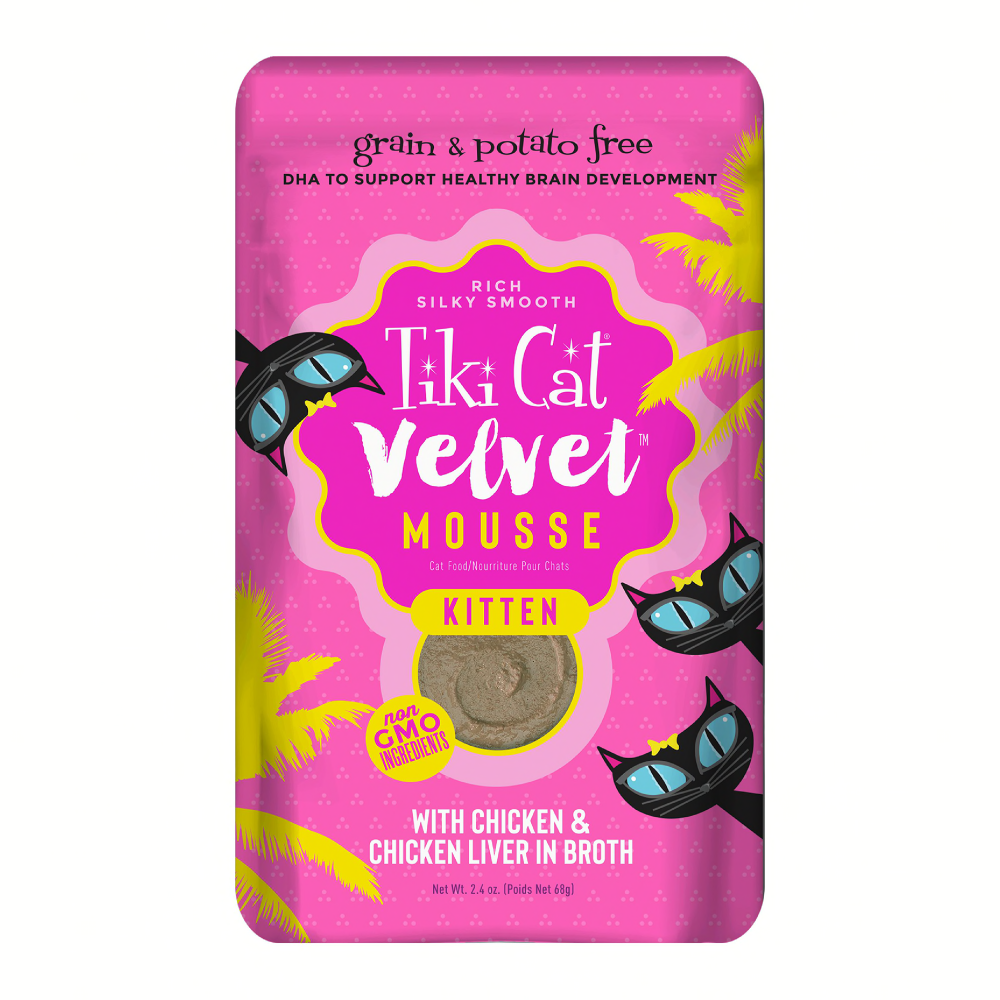 تيكي كات فيلفت طعام رطب مهروس للقطط الصغيره بنكهة الدجاج  والكبد 80 جرام