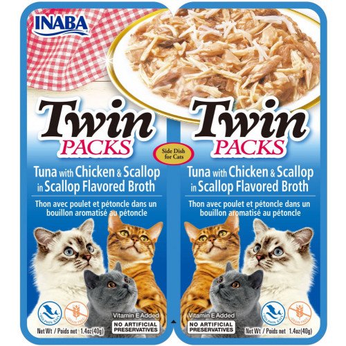 اينابا توين تونا و دجاج مع المحار في مرق المحار 2 ظرف*40جرام
