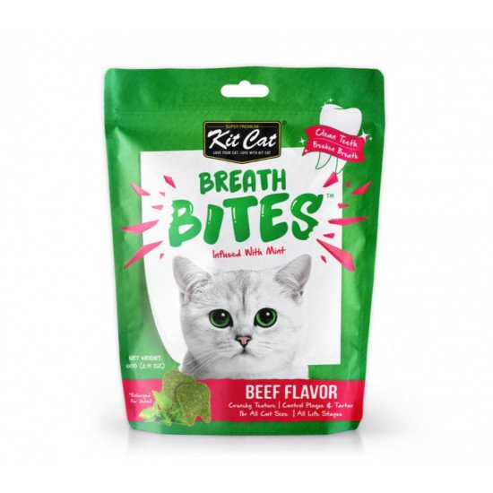 كت كات بريث بايتس لدعم الاسنان باللحم البقري 60g كت كات بريث بايتس لدعم الاسنان باللحم البقري 60g