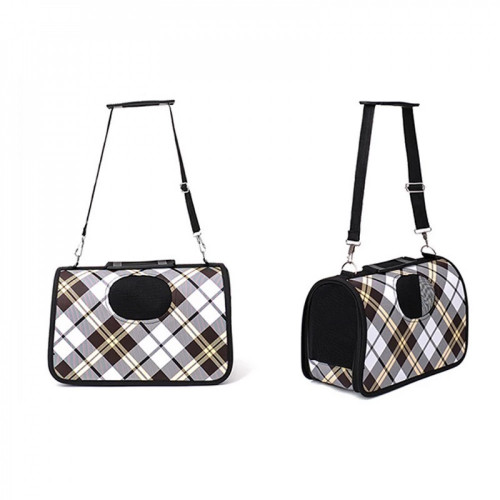 حقيبة كتف للتنقل بطبعات مربعات حقيبة كتف للتنقل بطبعات مربعات