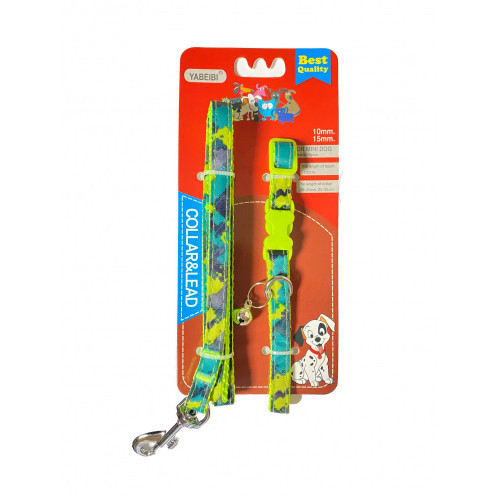 طوق مع حبل تنزه بطبعات ملونة فنية طوق مع حبل تنزه بطبعات ملونة فنية