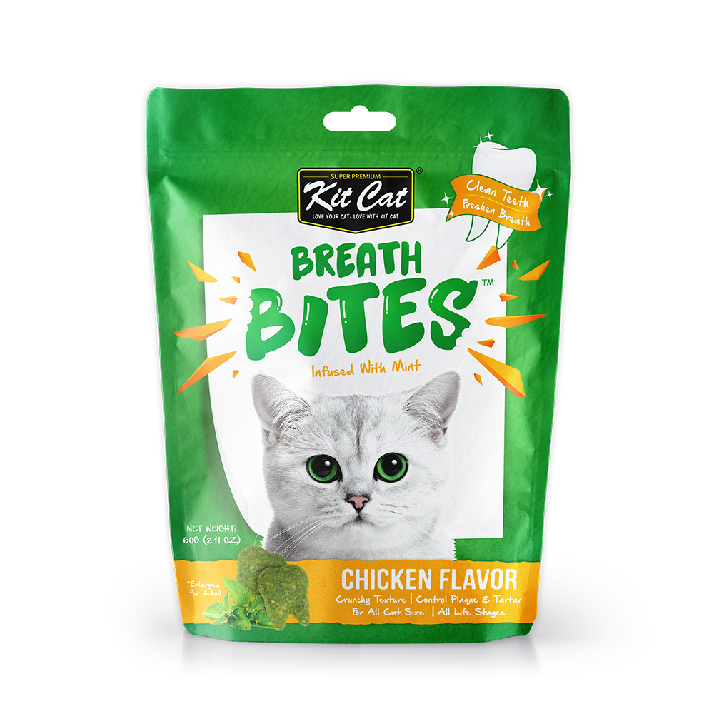 كت كات بريث بايتس لدعم الاسنان بالدجاج  60g