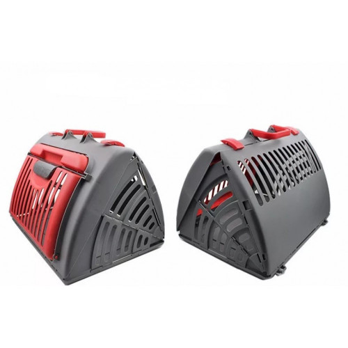 قفص قطط وكلاب للتنقل شكل مثلث