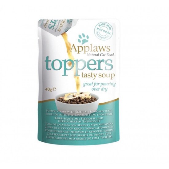 ابلاوز طعام قطط رطب 3 أظرف من حساء اليقطين بقطع التونة والابراميس 3*40g ابلاوز طعام قطط رطب 3 أظرف من حساء اليقطين بقطع التونة والابراميس 3*40g