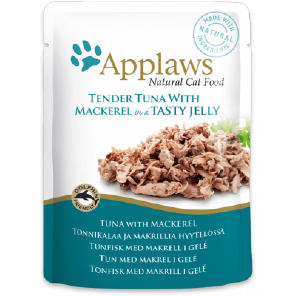 اظرف ابلاوز تونا مع سمك الاسقمري في الجلي للقطط  70g