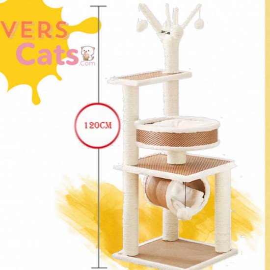 خداشة كبيرة مع بيت بتصميم نفق وسرير مريح