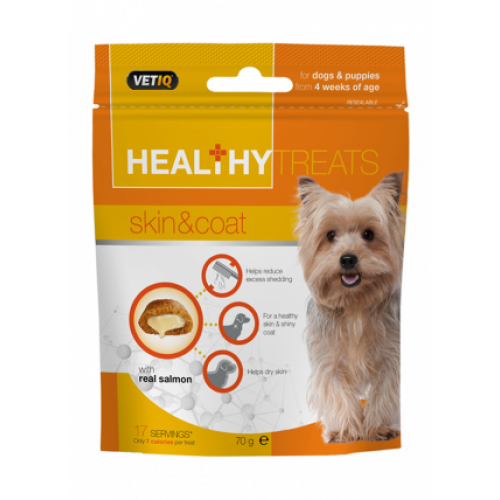 مكافأة للكلاب للعناية بالشعر والجلد بالسلمون