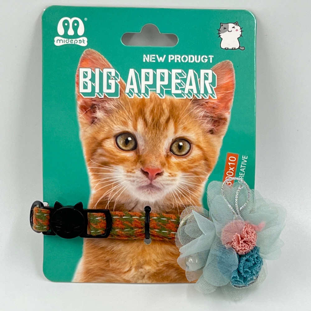 طوق للقطط وردة