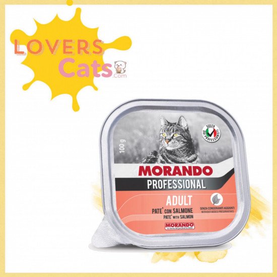 موراندو باتيه بالسلمون للقطط البالغة 100 جرام موراندو باتيه بالسلمون للقطط البالغة 100 جرام