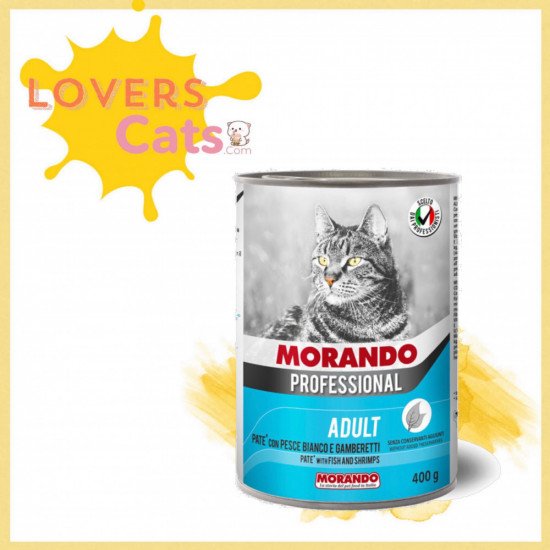 موراندو باتيه بالسمك والجمبري بالمرق للقطط البالغة 400 جرام موراندو باتيه بالسمك والجمبري بالمرق للقطط البالغة 400 جرام