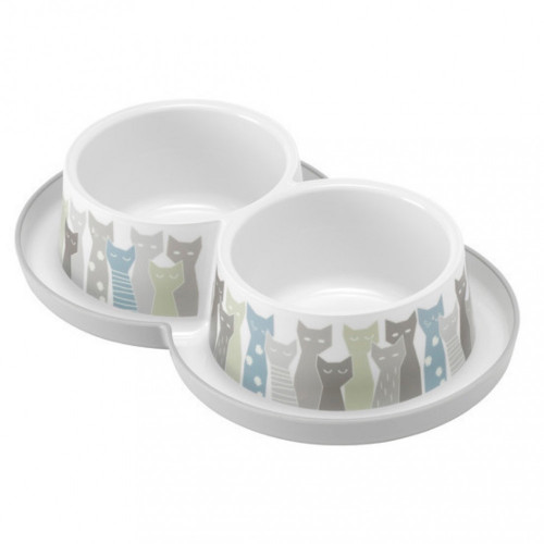 صحن طعام الشعوب عميق مزدوج من موديرنا