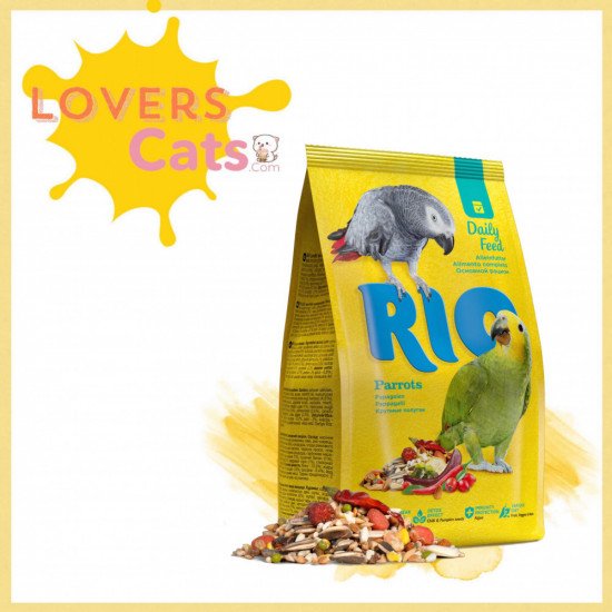 حبوب الببغاء اليومي مدعم بالفواكه والخضار 1كيلو