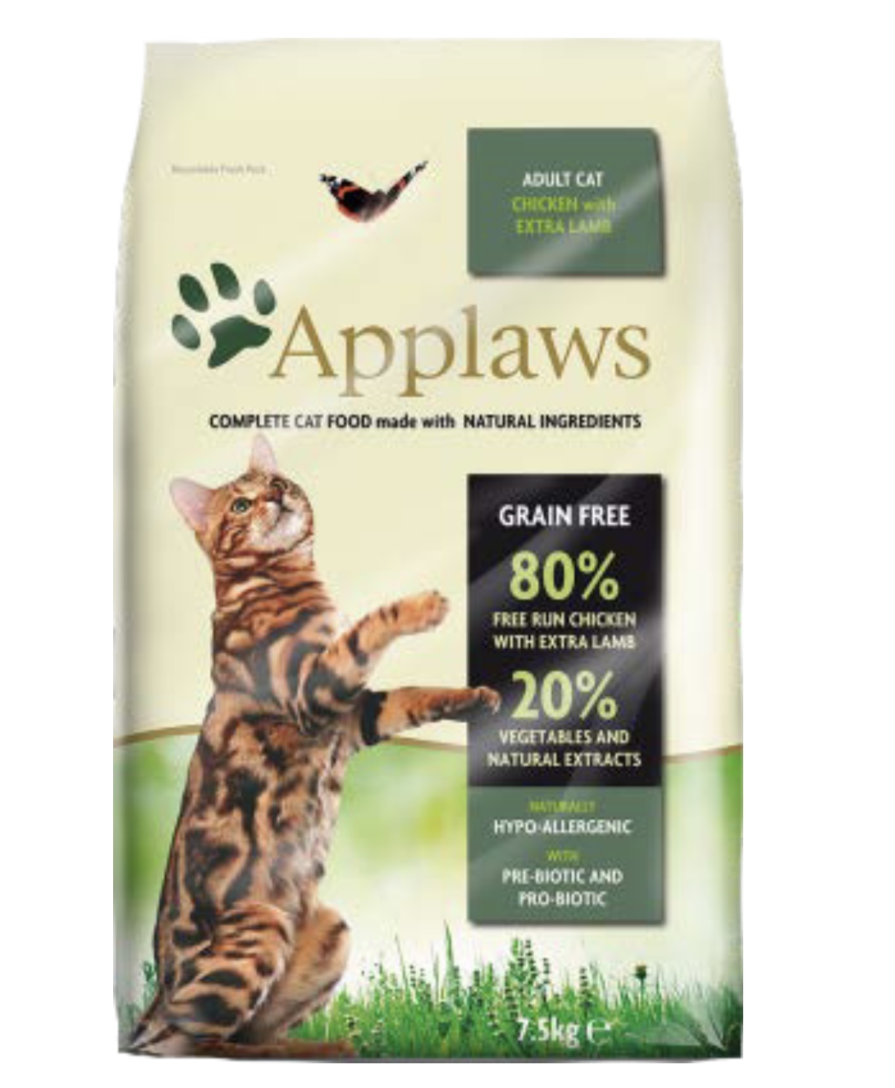 ابلاوز طعام جاف دجاج مع لحم الضأن للقطط البالغه 7.5 كيلو