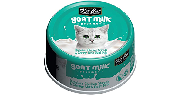 كت كات شرائح الدجاج منزوع العظم مع الجمبري وحليب الماعز 70 جرام