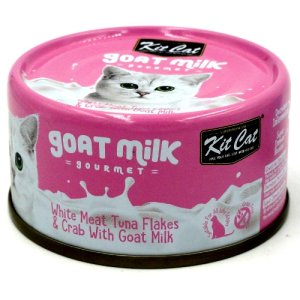كت كات شرائح التونا البيضاء مع السلطعون وحليب الماعز 70 جرام