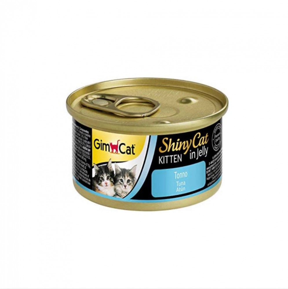 طعام رطب "شايني كات" تونا بالجلي للقطط الصغيرة من جيم كات 70 جم طعام رطب "شايني كات" تونا بالجلي للقطط الصغيرة من جيم كات 70 جم