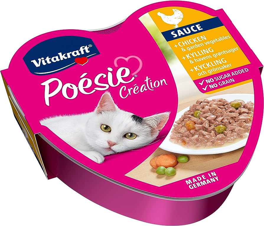 فيتا كرافت طعام قطط رطب بالدجاج والخضار 85جرام