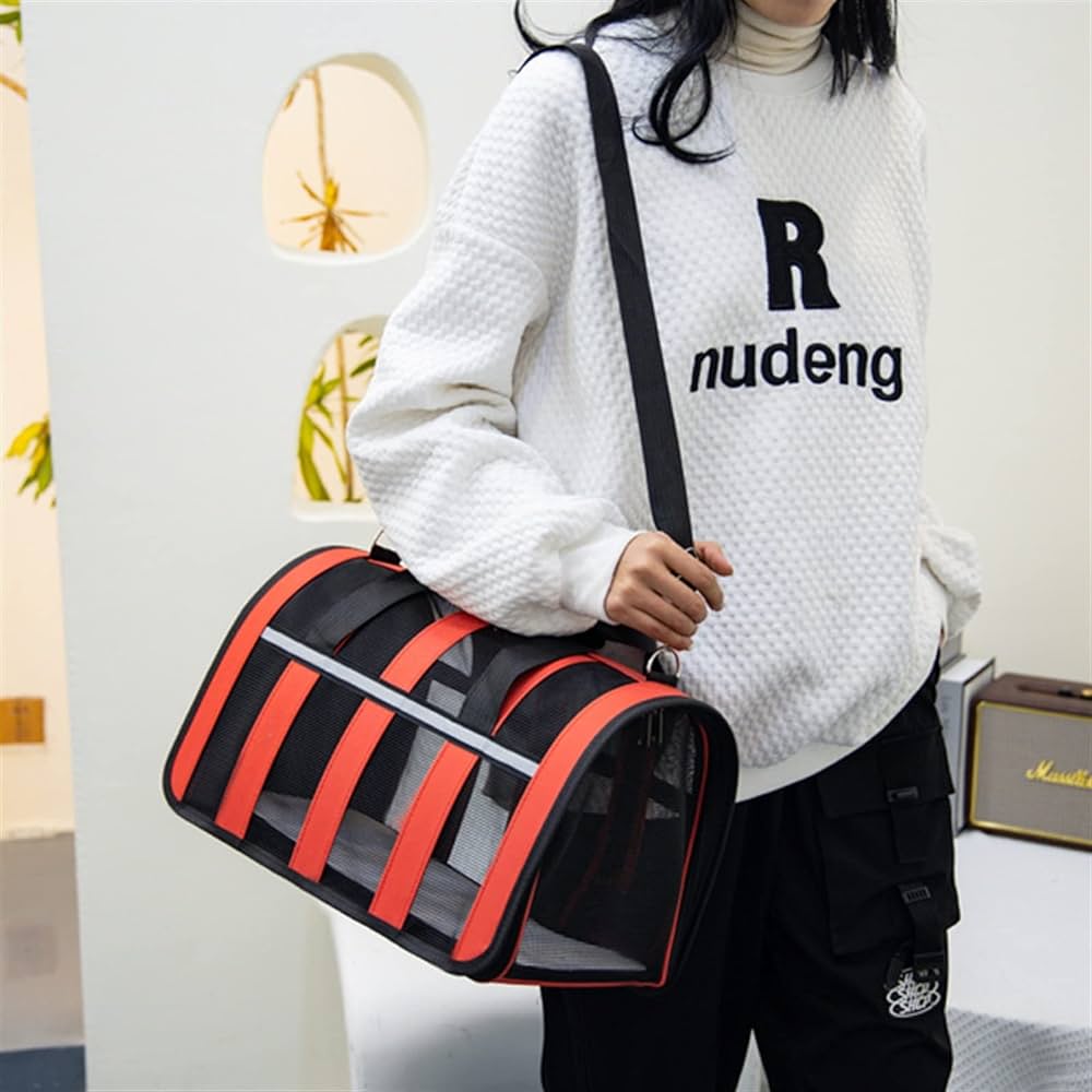 حقيبة للقطط للتنقل وسط اسود