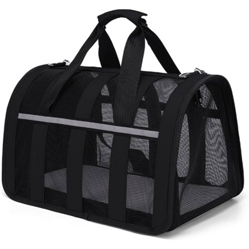 حقيبة للقطط للتنقل وسط اسود