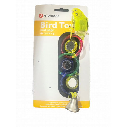 لعبة تعليق للطيور الصغيرة مع جرس