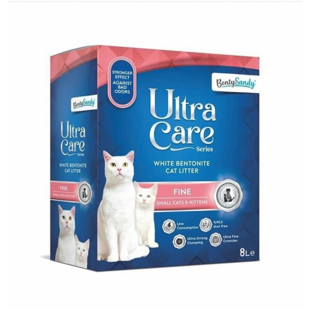 رمل بينتي ساندي للقطط الصغيرة كتن الترا كير 8 لتر