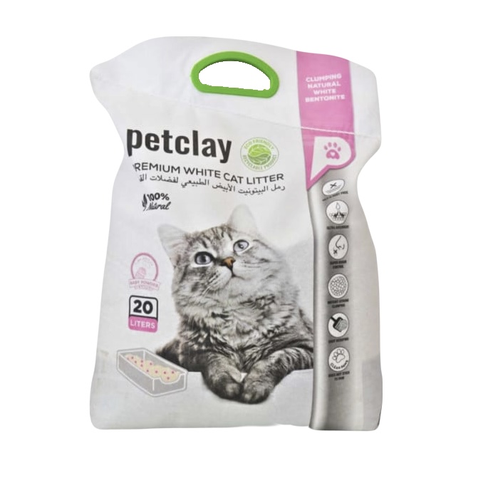 رمل بيت كلاي عالي التكتل برائحة بودرة الأطفال 20 لتر   