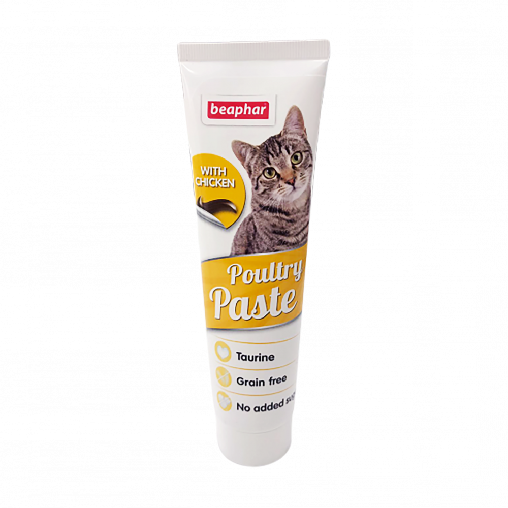 بيفار معجون غذاء تكميلي بالفيتامينات والتورين للقطط بالدجاج 100 جرام