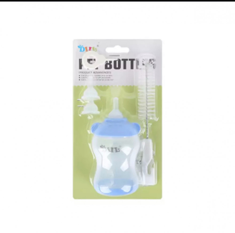 رضاعة مع فرشاة للتنظيف ورؤوس سيلكون صغيرة