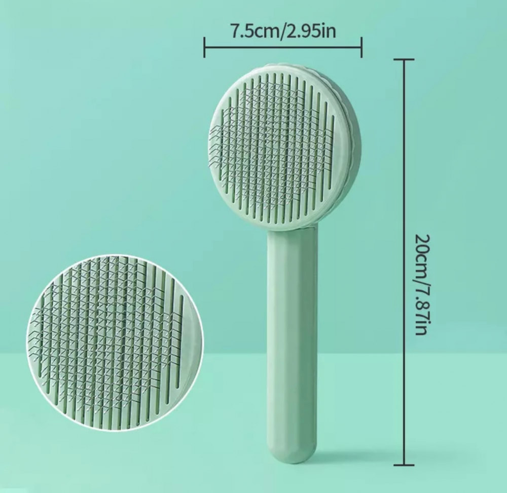 مشط حديد مع ضاغط تنظيف ذاتي