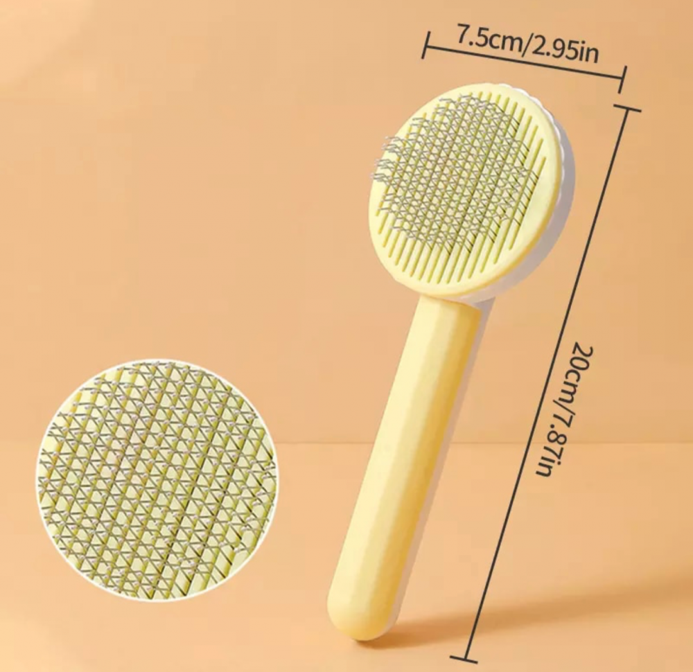 مشط حديد مع ضاغط تنظيف ذاتي