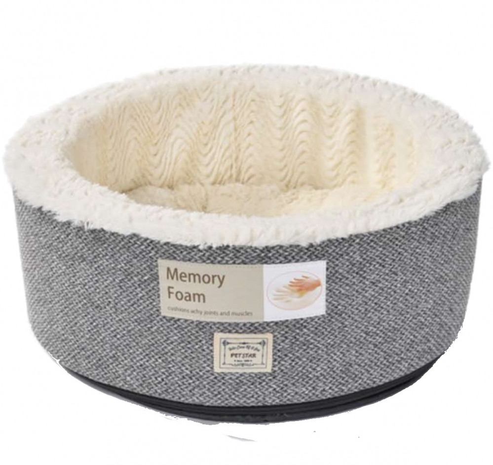 سرير قطط فيلاين قو من الفوم مريح رصاصي