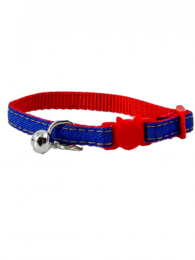 طوق جينز مع جرس