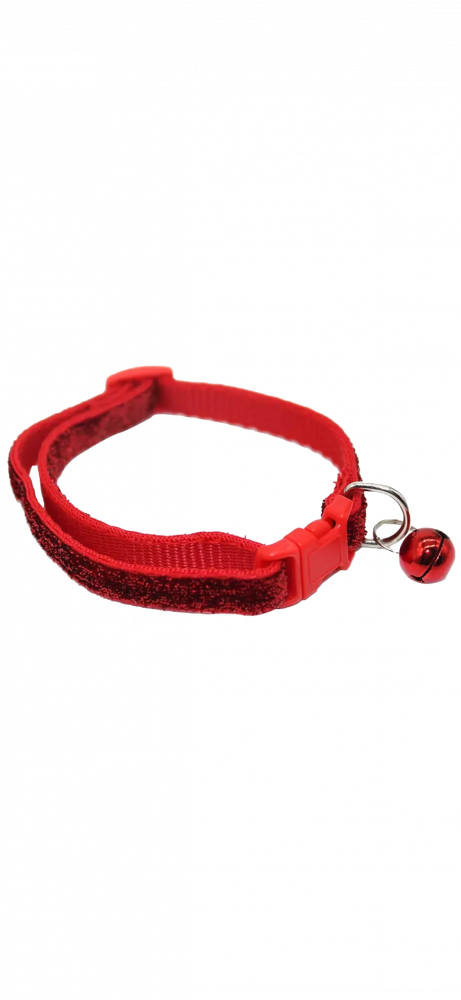 طوق قطط لامع بجرس