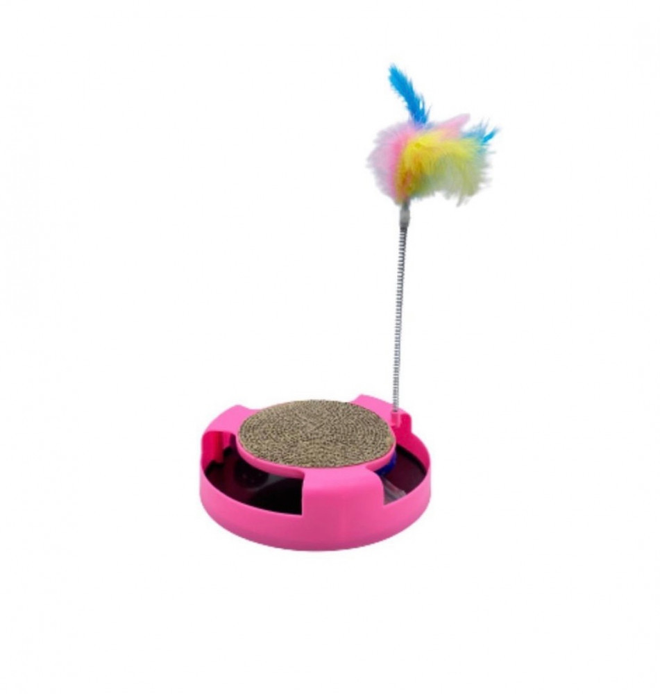 خداشة صغيرة مع لعبة كورة وريش