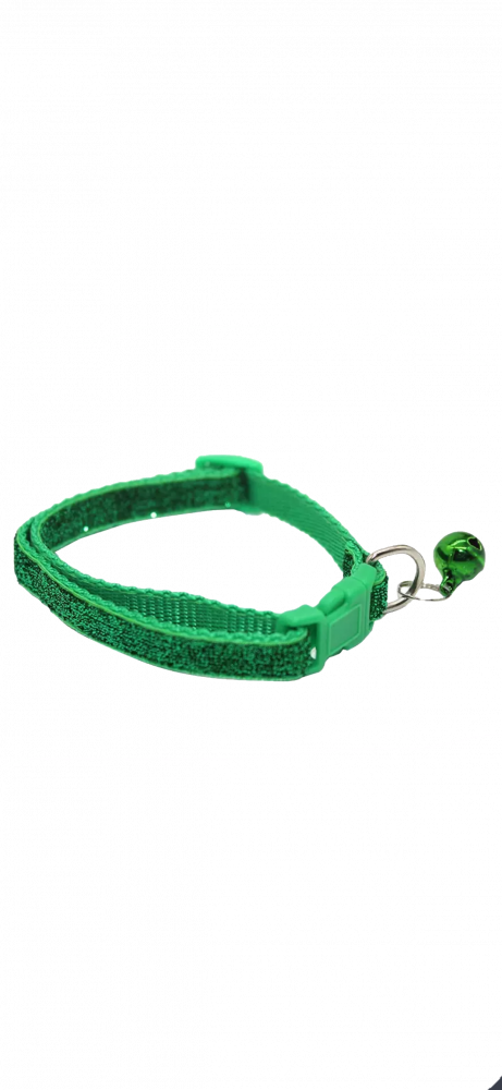 طوق قطط لامع بجرس