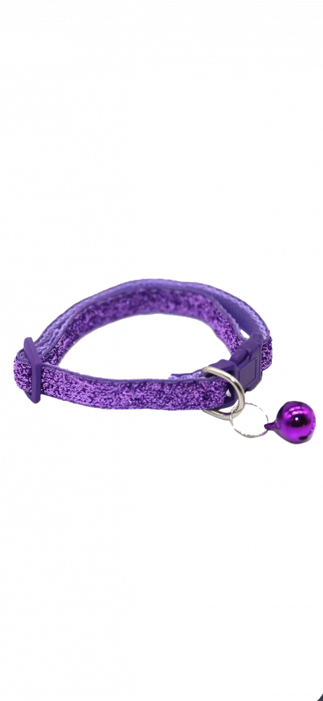 طوق قطط لامع بجرس